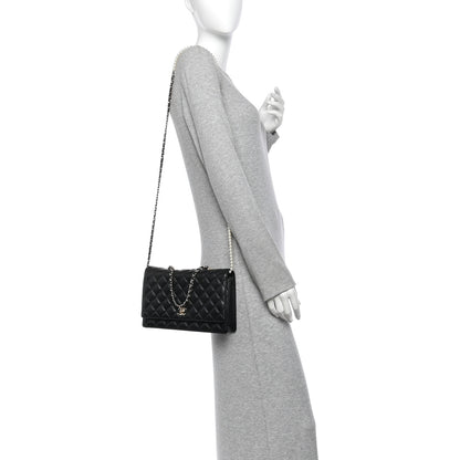 Chanel Lambskin Quilted Fantasy Pearl Flap Black 2 of 12