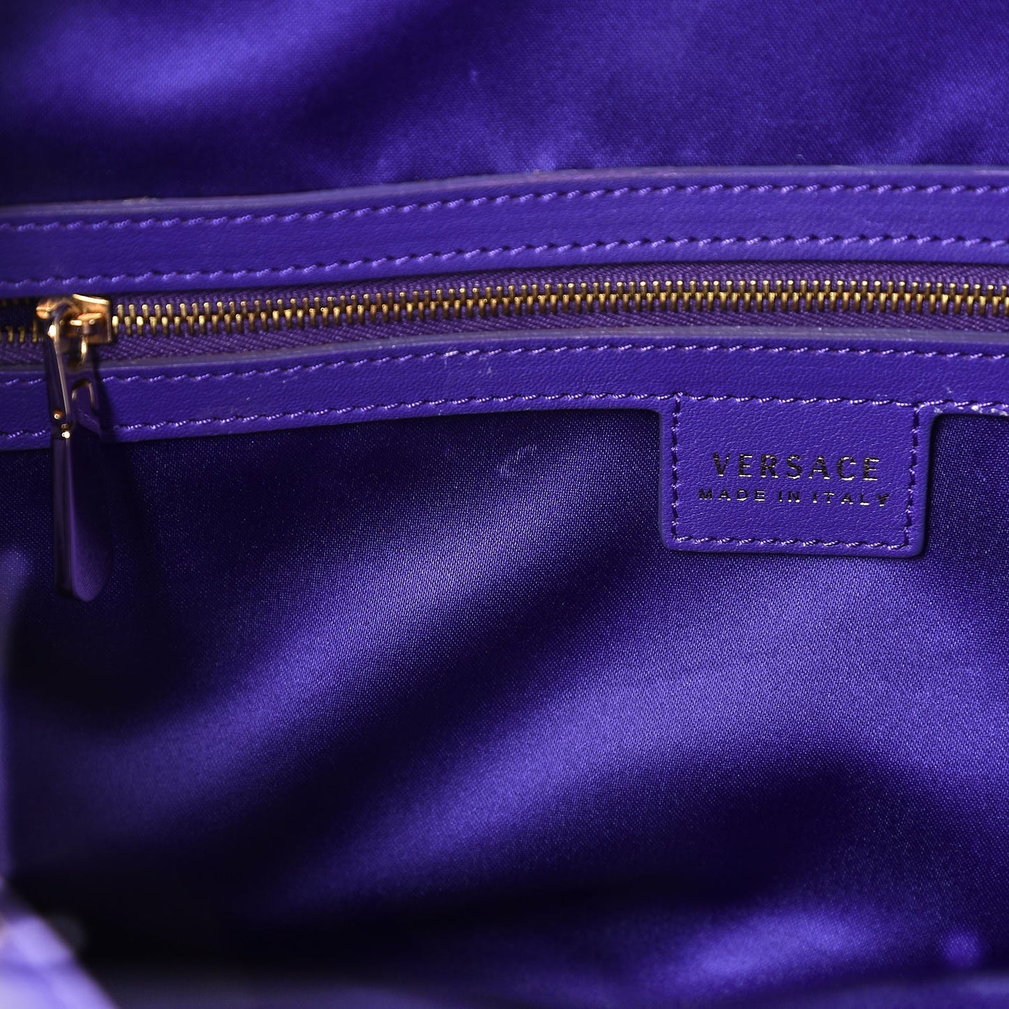 Calfskin Satchel Violet