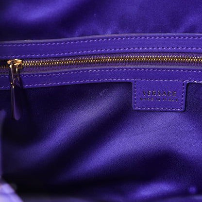 Versace Calfskin Satchel Violet 8 of 8