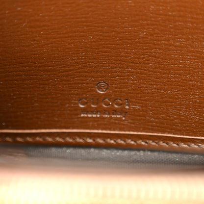 Gucci GG Supreme Monogram Azalea Calfskin Horsebit 1955 Zip Around Wallet Beige Ebony Brown Sugar 7 of 9