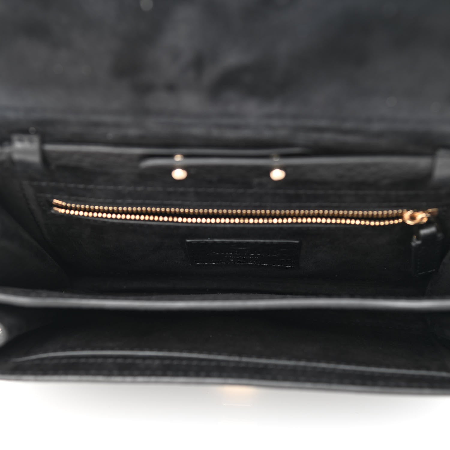 Valentino Garavani Pebbled Calfskin Rockstud Flap Chain Bag Black 5 of 8