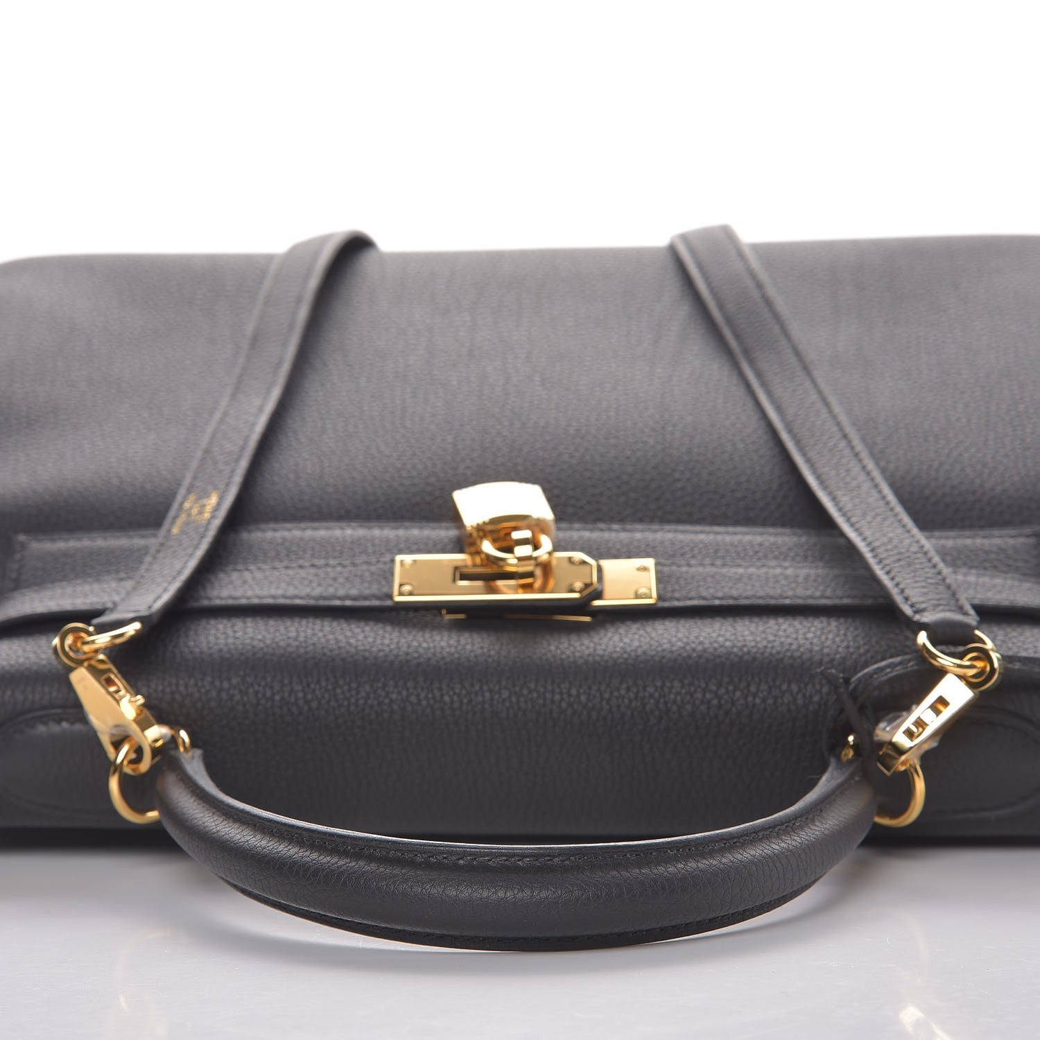 Hermes Togo Kelly Retourne 32 Black 32 of 38