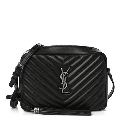 Saint Laurent Calfskin Matelasse Monogram Lou Camera Bag Black 1 of 10