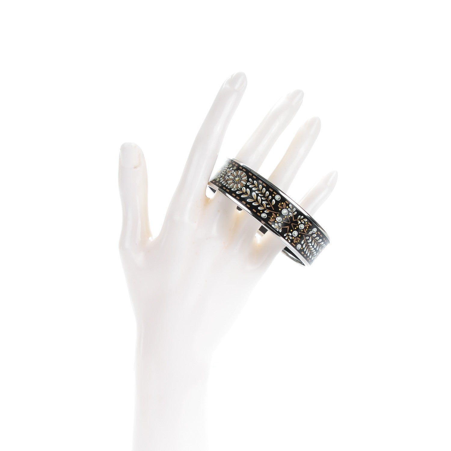 Hermes Enamel Printed Wide Bracelet 70 2 of 5