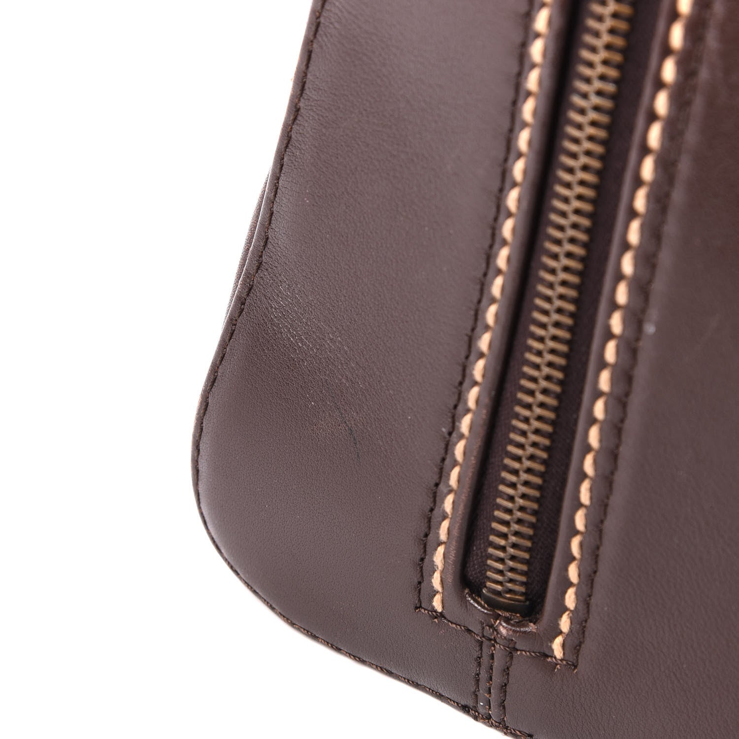 Chanel Calfskin Wild Stitch Top Handle Bag Brown 12 of 12