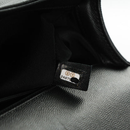 Chanel Caviar Quilted New Medium Boy Flap So Black 8 of 8