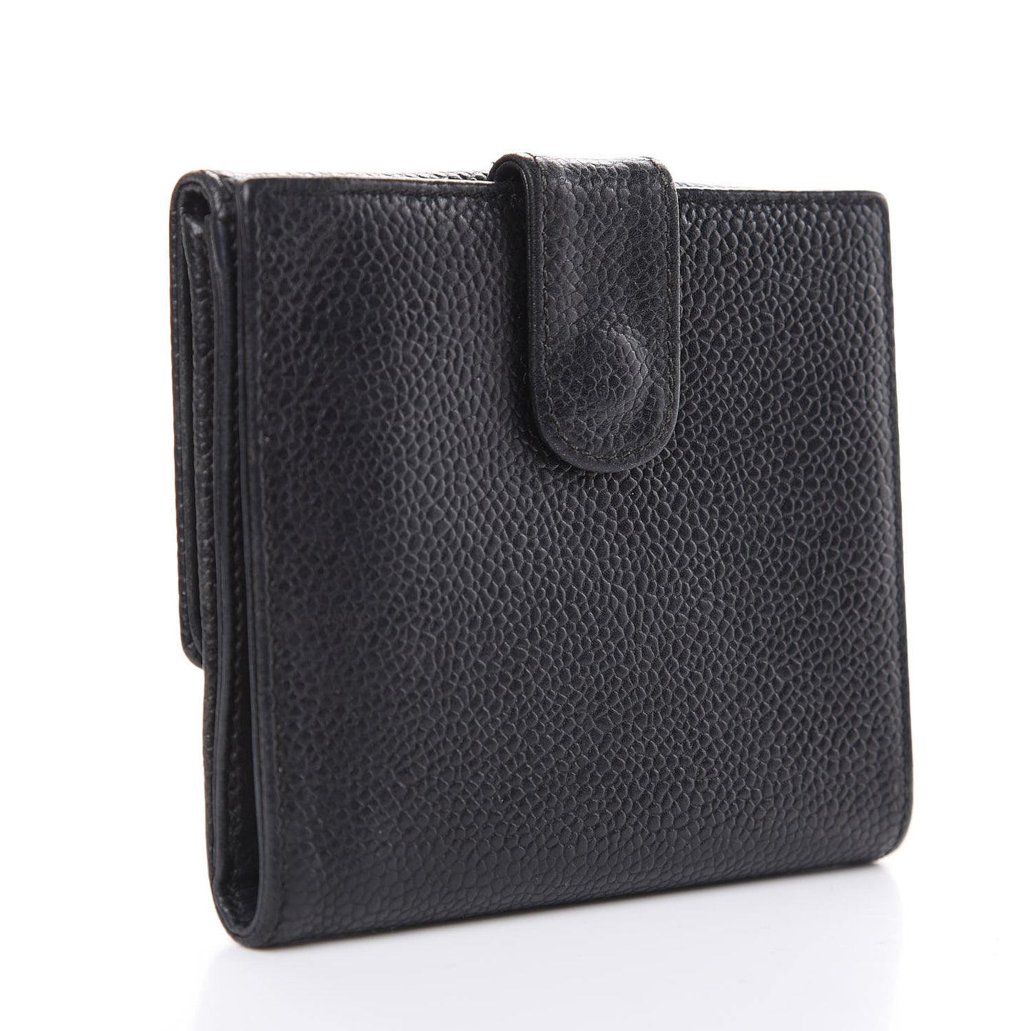 Caviar Timeless CC Compact Wallet Black