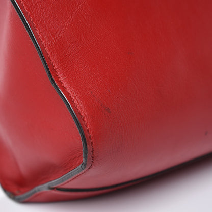 Gucci Calfskin Embossed Medium XL Tote Red 19 of 25