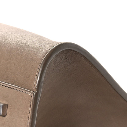 The Row Polished Saddle Calfskin Soft Margaux 15 Mouse Grey 9 of 11
