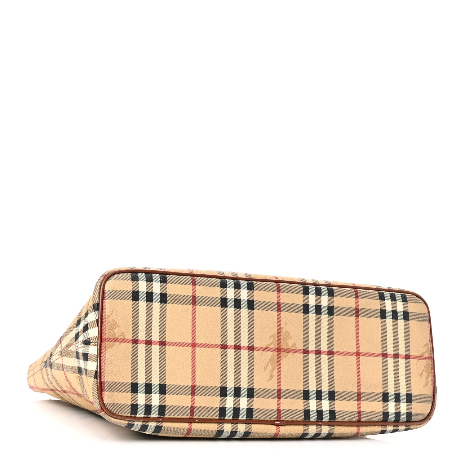 Burberry Haymarket Check Tote Brown 3 of 9