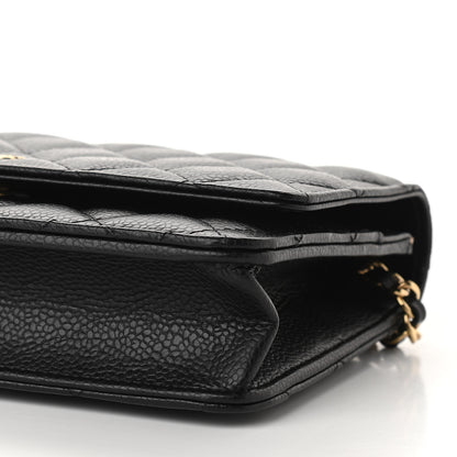 Chanel Caviar Quilted Wallet On Chain WOC Black 11 of 13