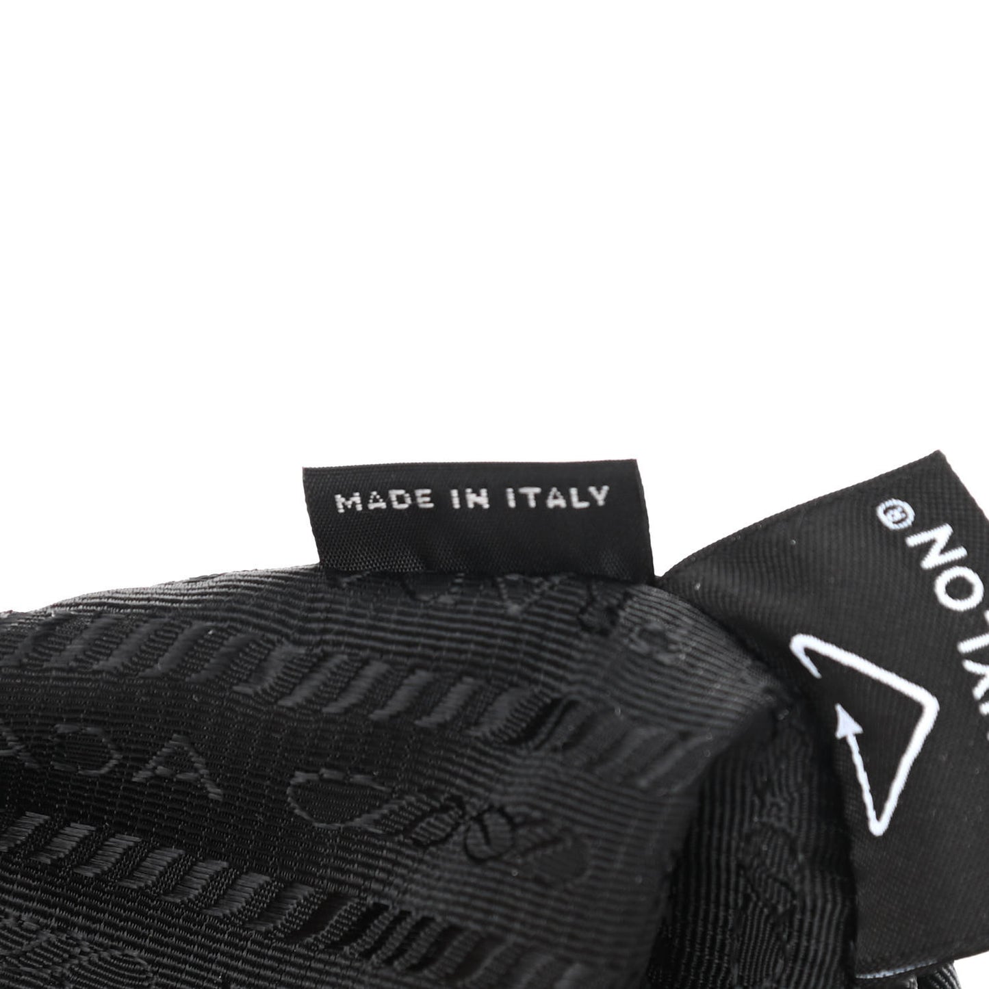 Tessuto Nylon Saffiano Mini Re-Edition 2005 Bag Black