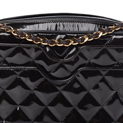 Chanel Patent Quilted Camera Case Black 17 of 17