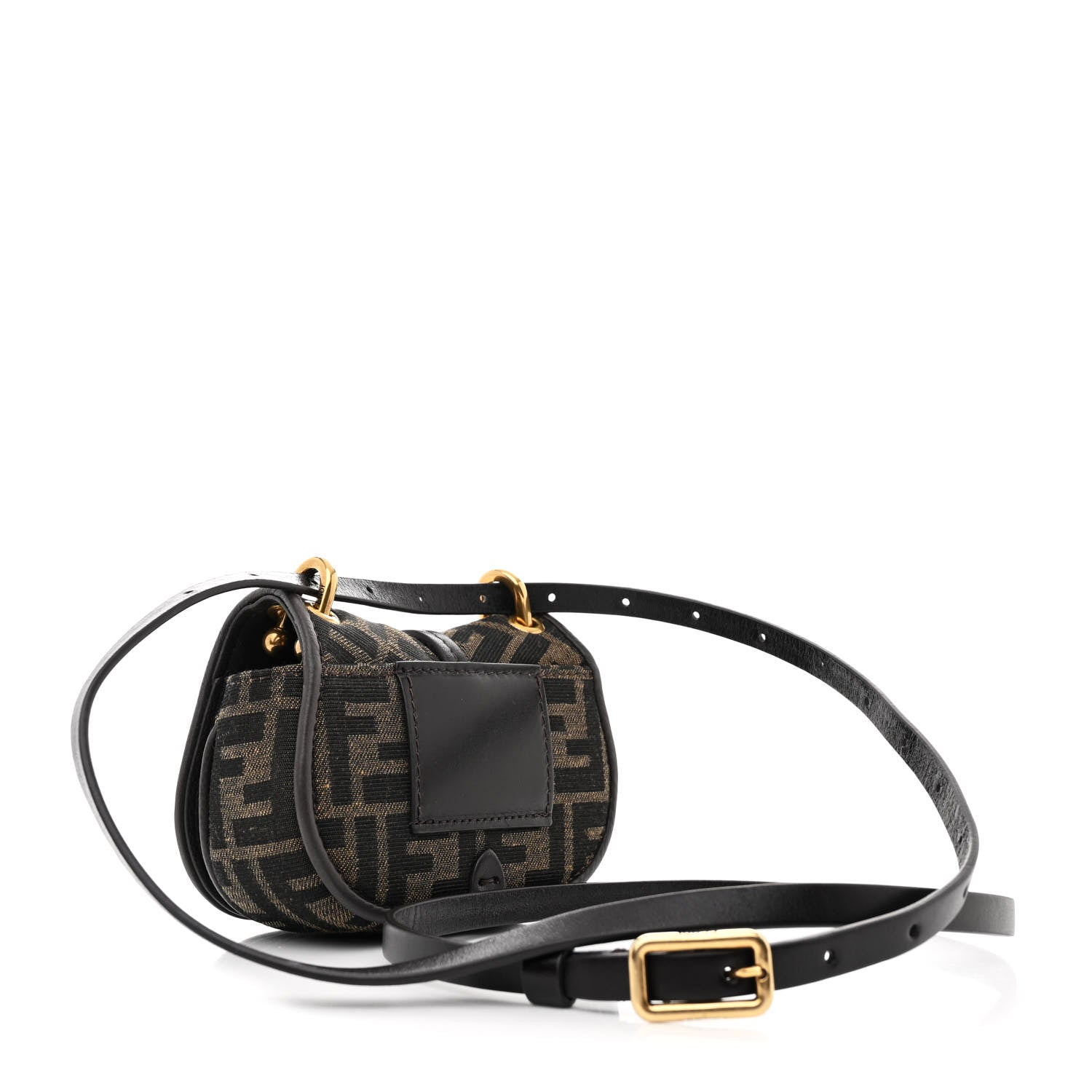 FENDIバッグ Fendi Fabric Jacquard Vitello Cher Cuoio FF 1974 Nano Fendi C'mon