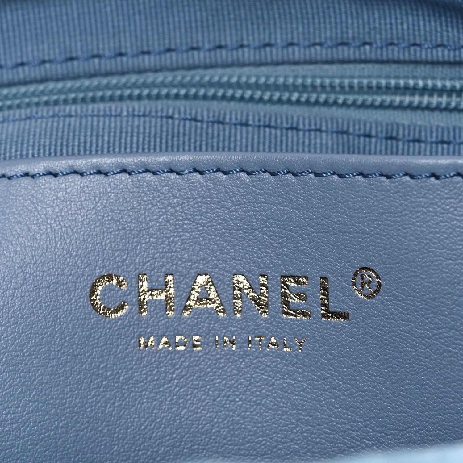 Chanel Washed Denim Quilted Large Trendy Pockets Hobo Blue 6 of 11