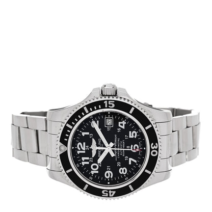 Breitling Stainless Steel 42mm Super Ocean Chronometer Automatic Watch Black A17365 2 of 5