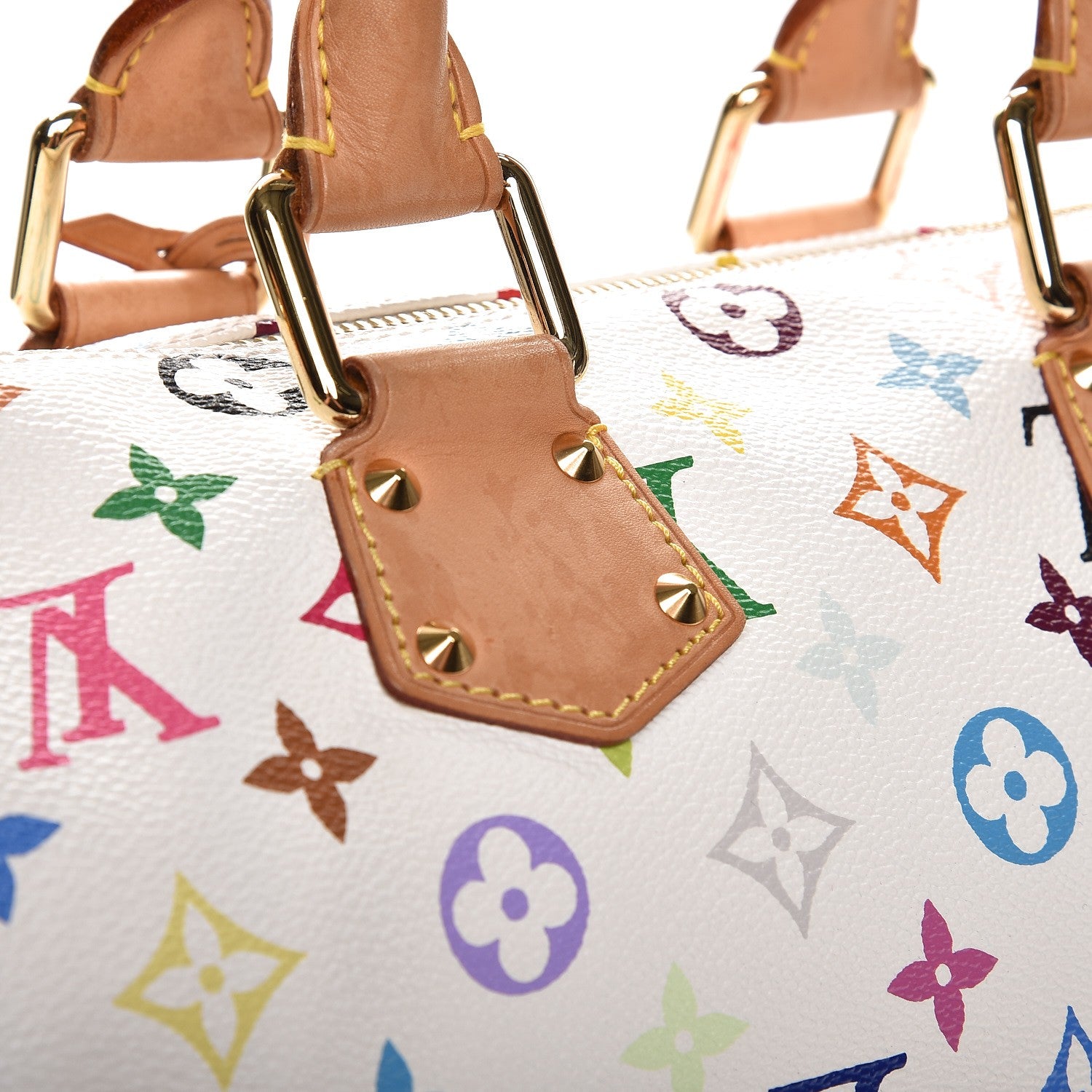 Louis Vuitton Monogram Multicolor Speedy 30 White 9 of 13