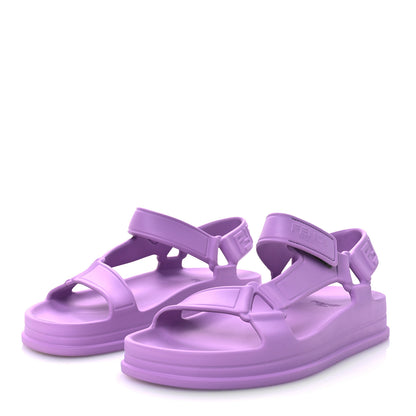 Fendi Rubber FF Sporty Hiker 25mm Sandals 37 Violetta 3 of 8