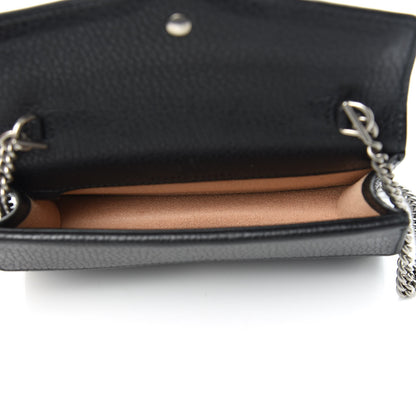 Gucci Calfskin Super Mini Dionysus Shoulder Bag Black 5 of 9