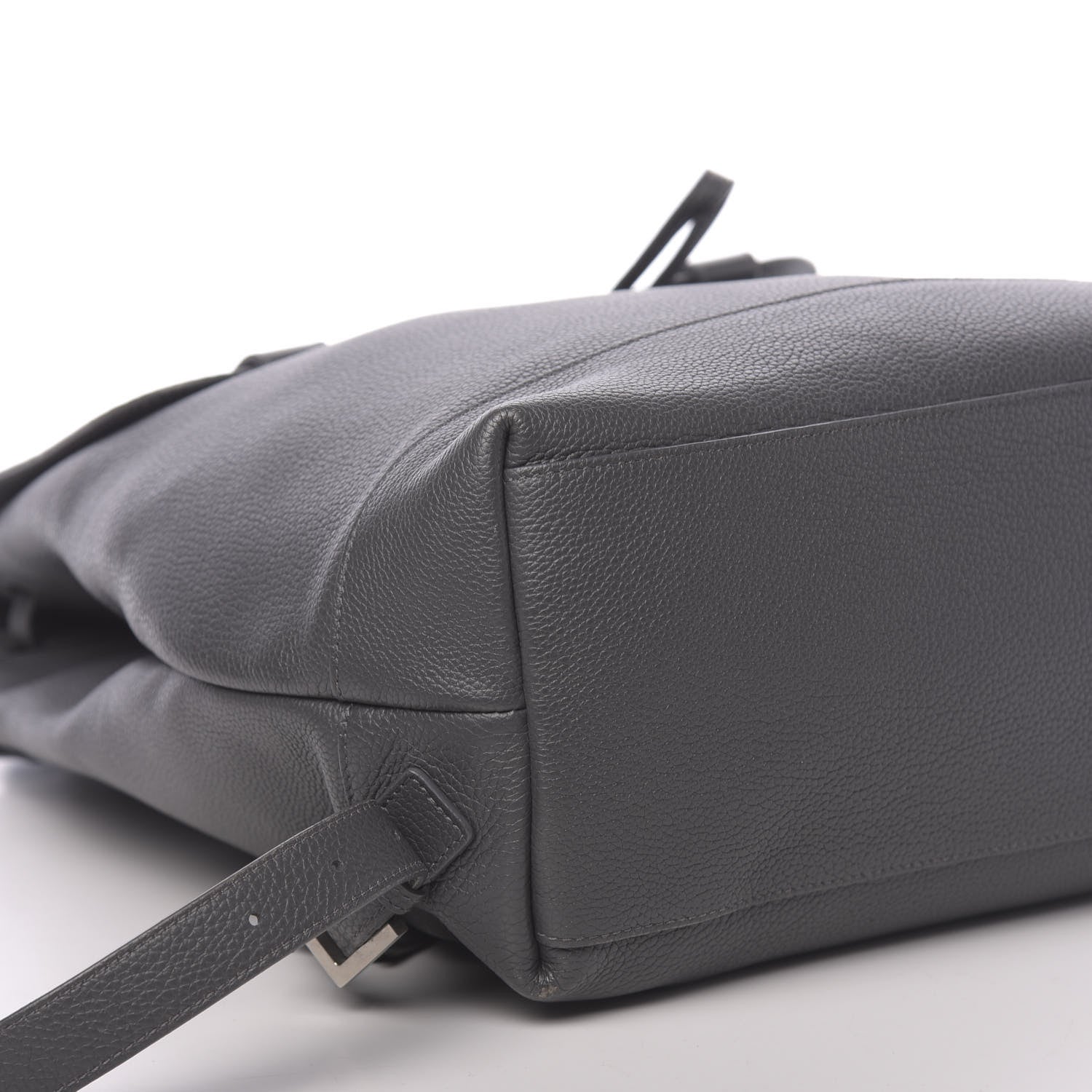 Saint Laurent Grained Calfskin Sac De Jour Backpack Storm 7 of 8