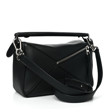 Loewe Calfskin Small Puzzle Bag Black 3 of 9