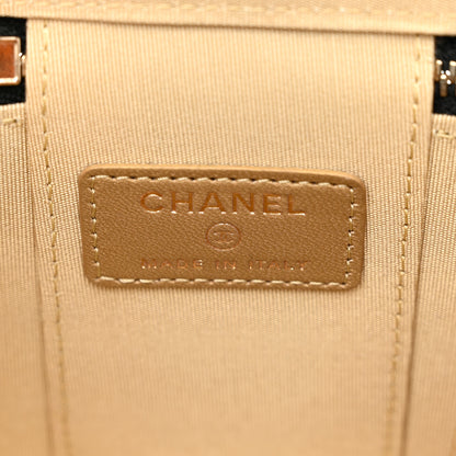 Chanel Lambskin Quilted Mini Pearl Crush Vanity Case With Chain Black 6 of 10