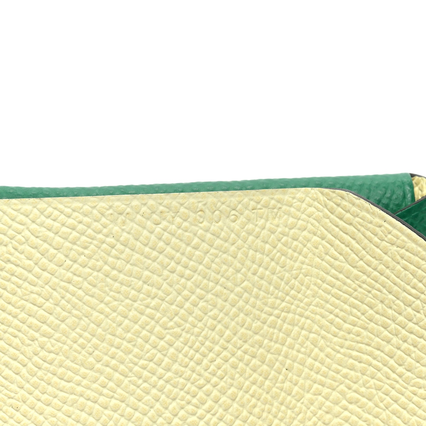 Epsom Verso Calvi Duo Card Case Vert Vertigo Jaune Milton