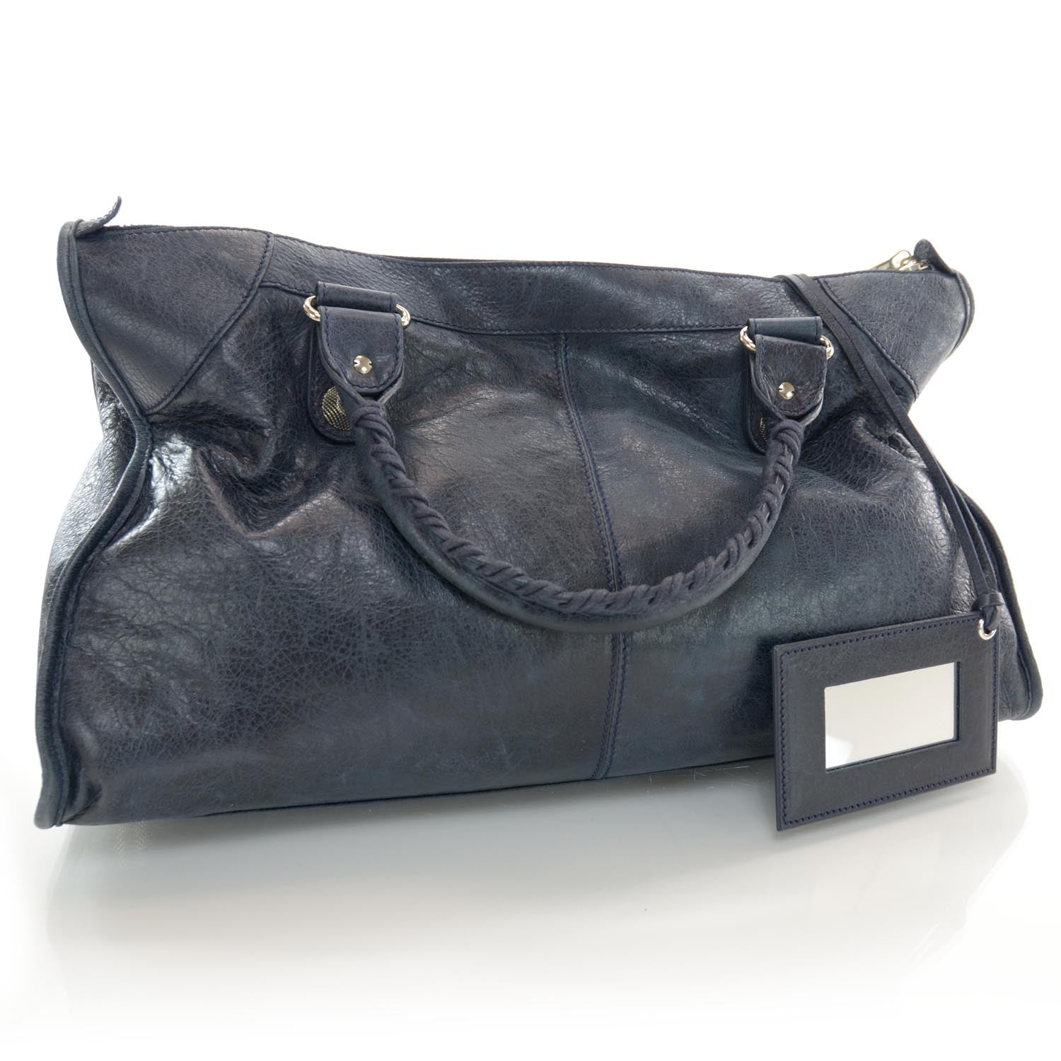 Balenciaga Agneau Giant 21 Silver Hardware Work Dark Night 3 of 8