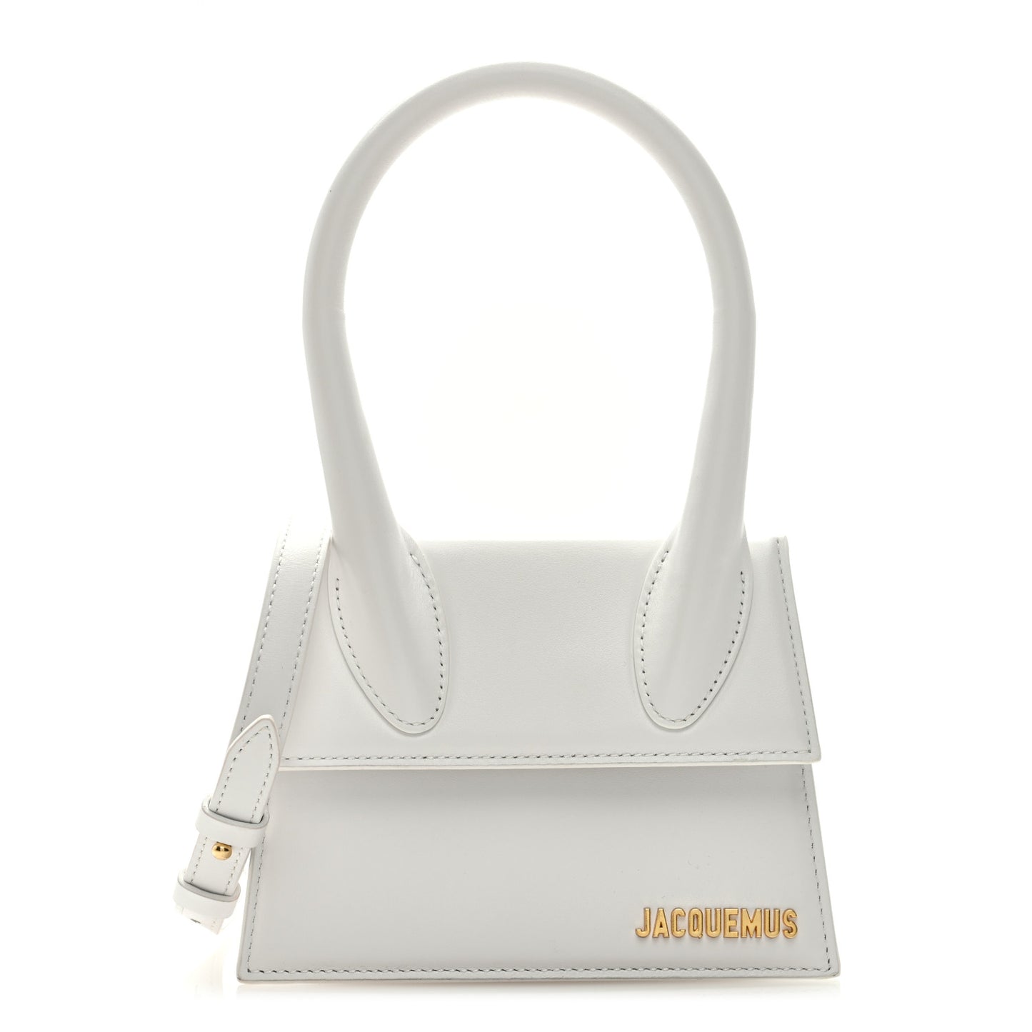 Smooth Calfskin Le Chiquito Moyen White