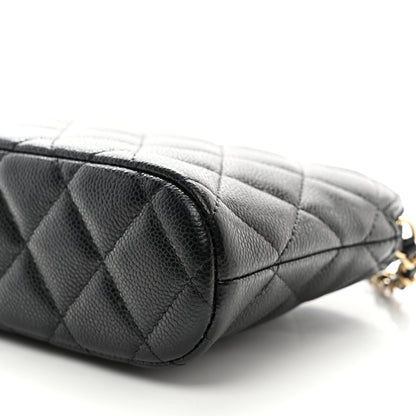 Chanel Caviar Quilted Classic Clutch with Chain Black 10 of 11