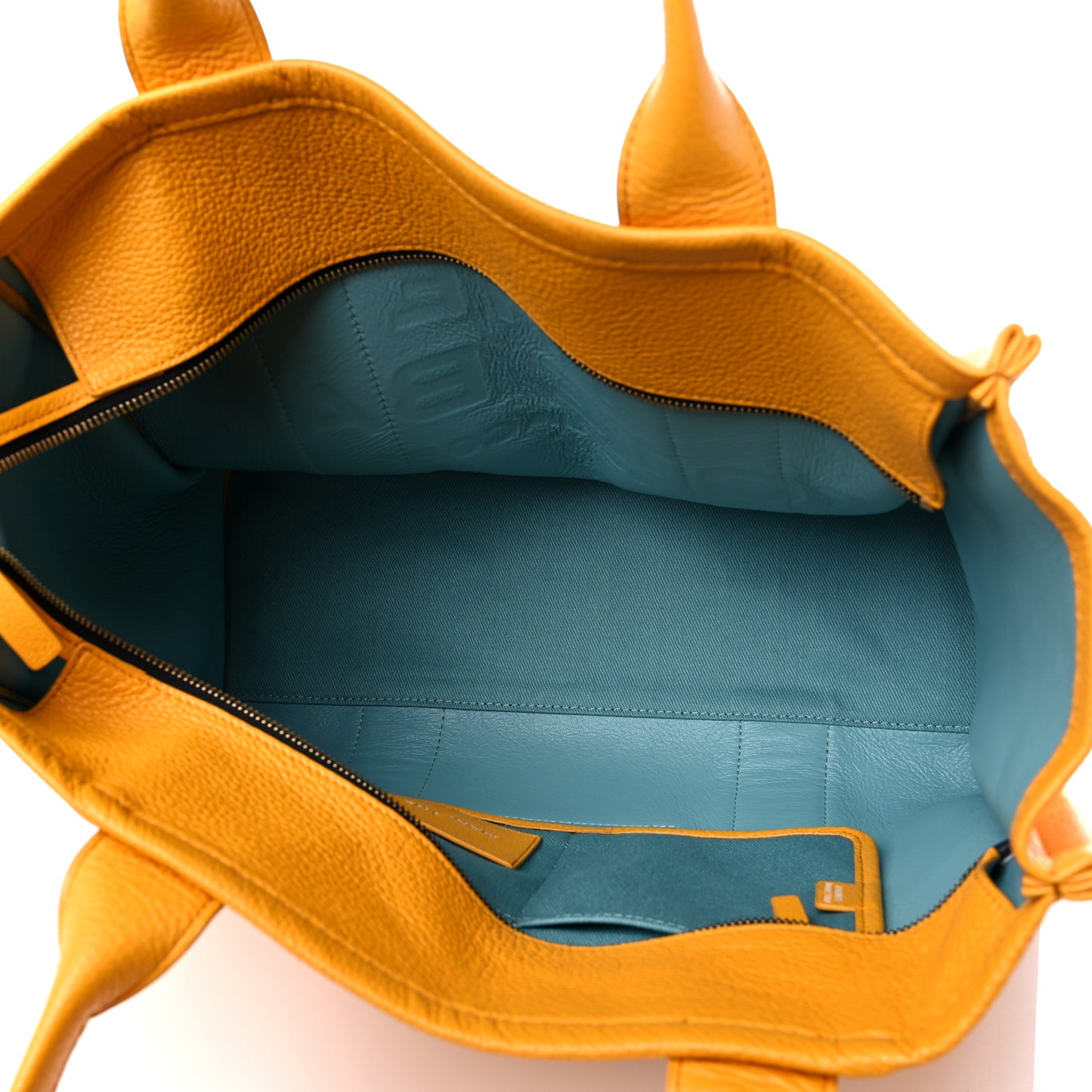 Grained Calfskin Large The Tote Bag Artisan Gold