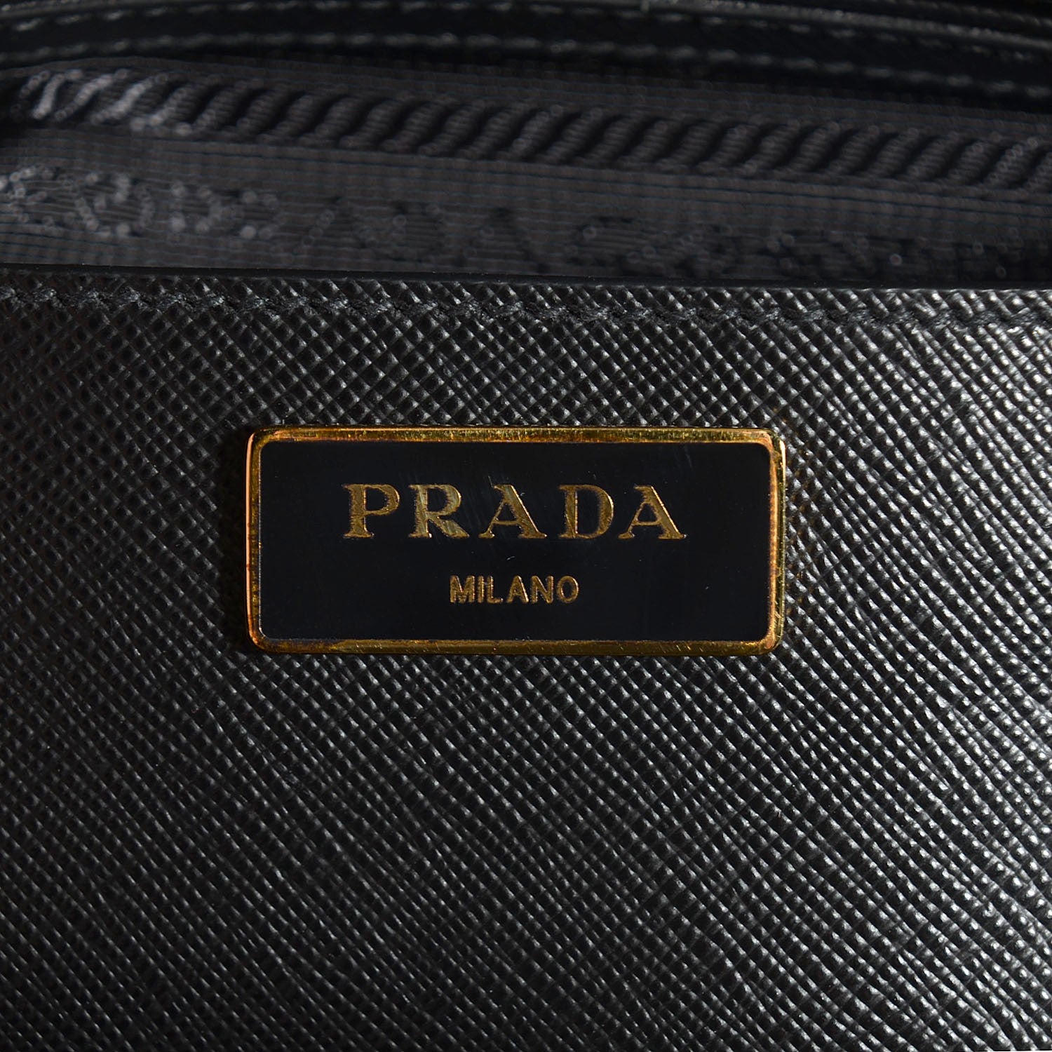 Prada Saffiano Lux Medium Double Zip Tote Nero Black 7 of 11