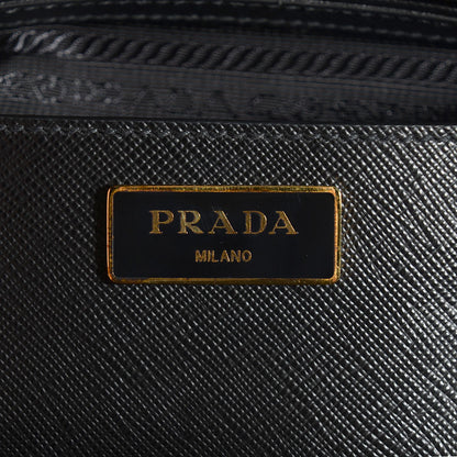 Prada Saffiano Lux Medium Double Zip Tote Nero Black 7 of 11