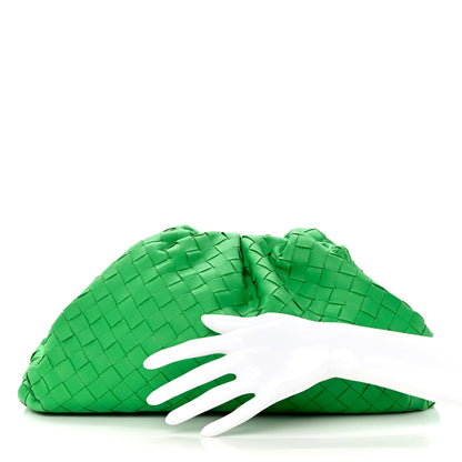 Bottega Veneta Nappa Maxi Intrecciato The Pouch Oversized Clutch Parakeet 2 of 7