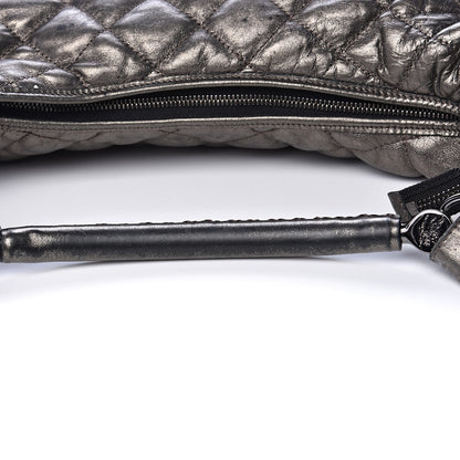 Burberry Metallic Calfskin Quilted Hoxton Hobo Nickel 15 of 16
