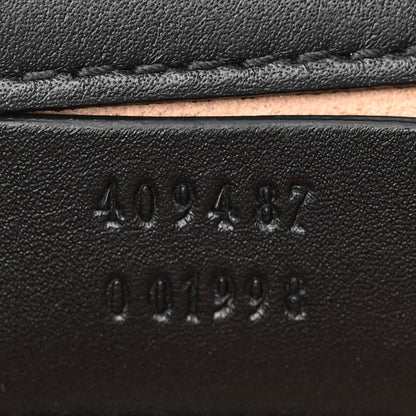 Gucci GG Supreme Monogram Bees Small Padlock Shoulder Bag Black 7 of 14