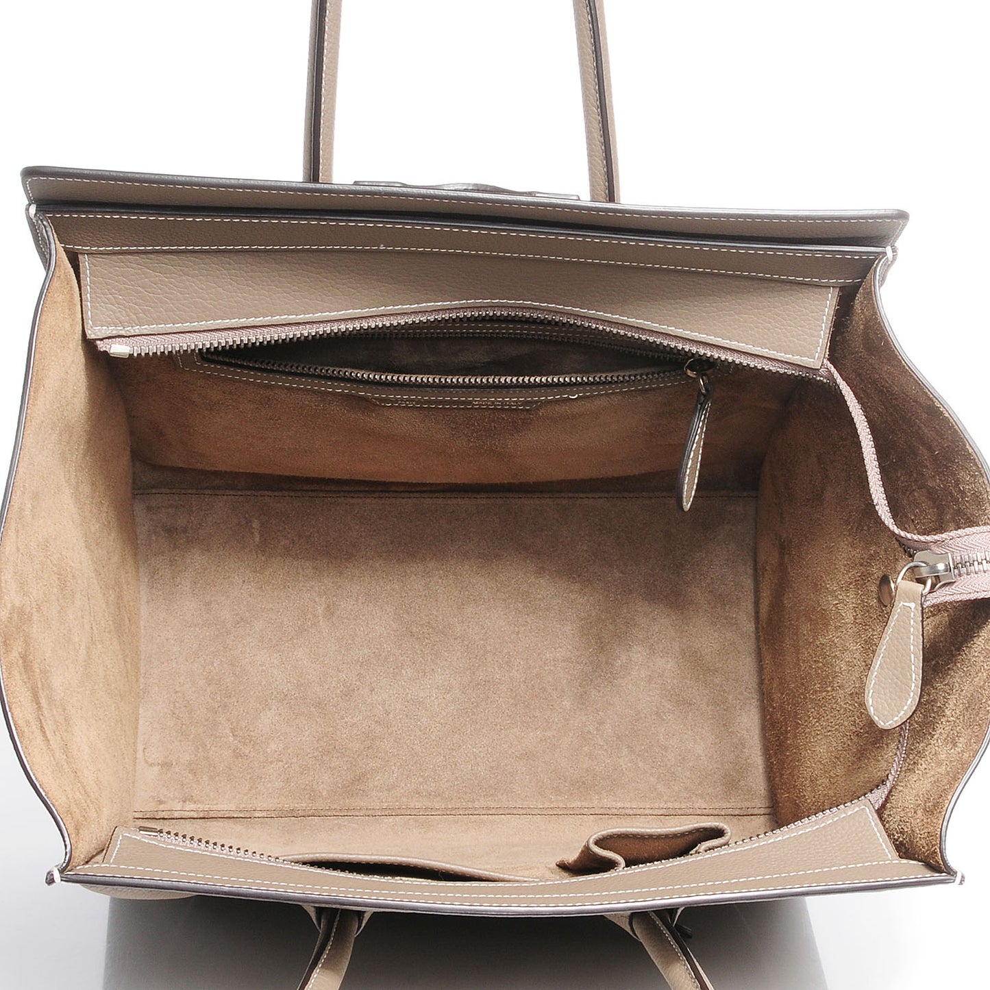 Drummed Calfskin Mini Luggage Souris