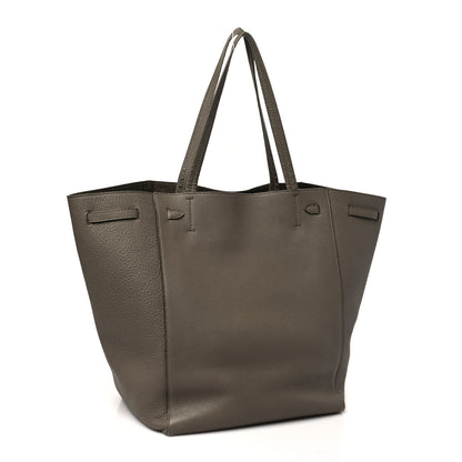 Celine Soft Grained Calfskin Small Belt Cabas Phantom Taupe 3 of 13