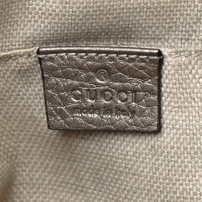 Gucci Metallic Cellarius Calfskin Small Soho Disco Bag Sasso 6 of 19