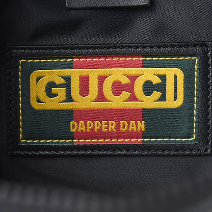 Gucci X DAPPER DAN Calfskin Laminated Ayers GG Micro Monogram Mens Belt Bag Black 6 of 13