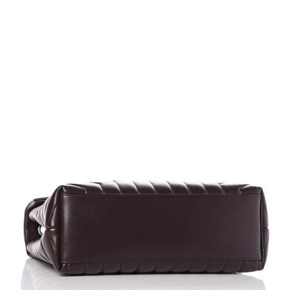 Saint Laurent Calfskin Y Quilted Monogram Medium Loulou Chain Satchel Amaranto 5 of 8