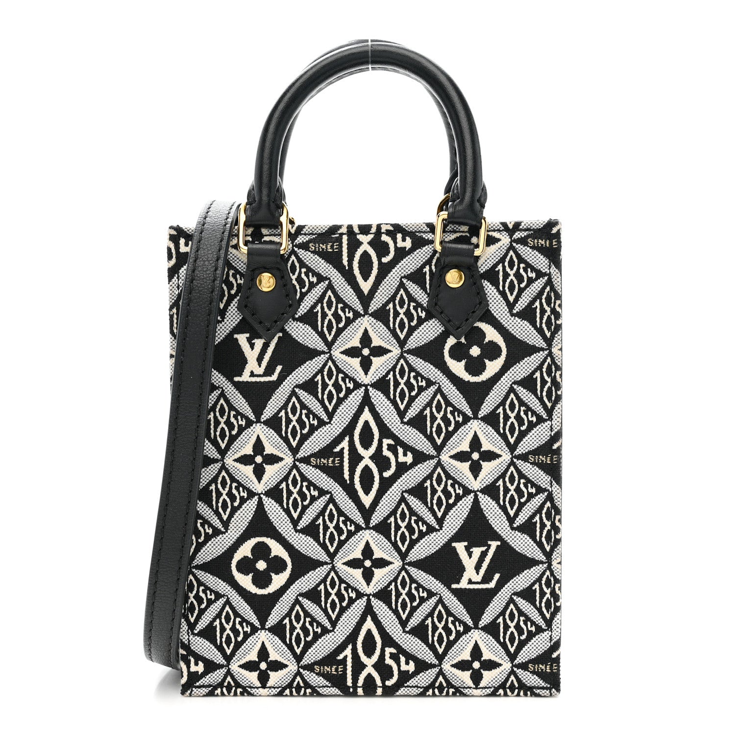 Louis Vuitton Jacquard Since 1854 Petit Sac Plat Grey 1 of 9