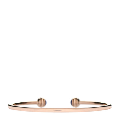 Piaget 18K Rose Gold Lapis Lazuli Possession Open Bangle Bracelet 2 of 4