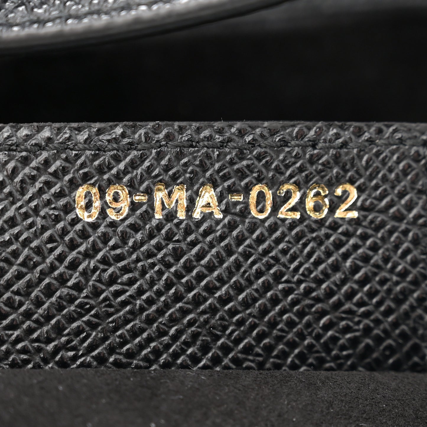 Grained Calfskin Saddle Bag With Strap Black