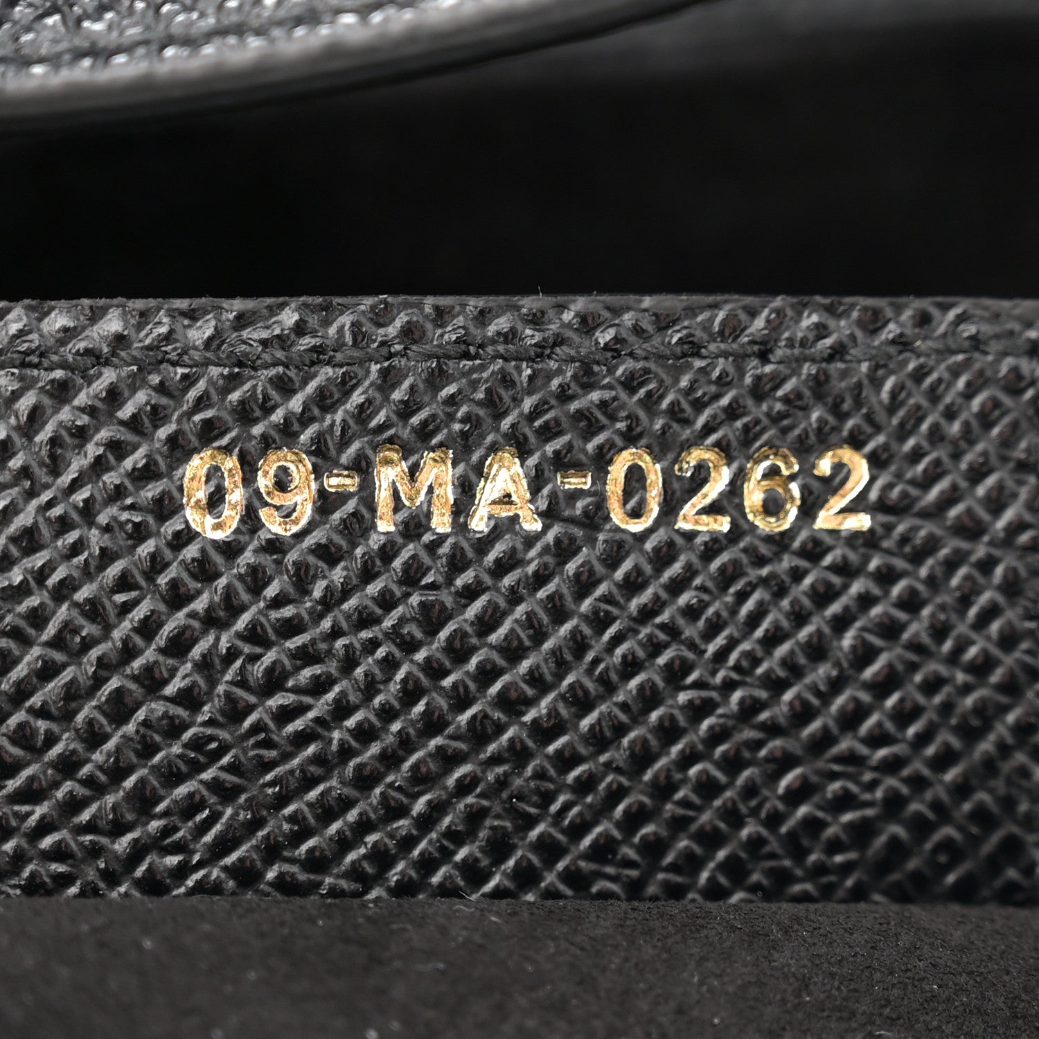 Christian Dior Grained Calfskin Saddle Bag With Strap Black 7 of 11