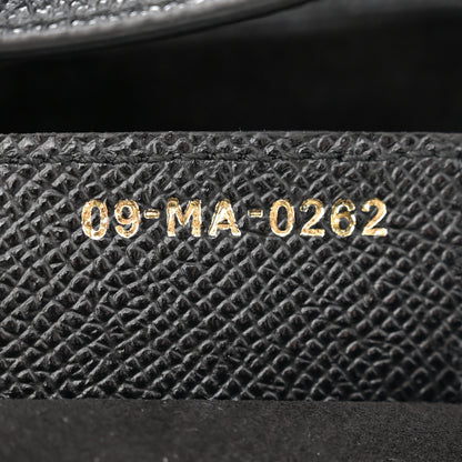 Christian Dior Grained Calfskin Saddle Bag With Strap Black 7 of 11