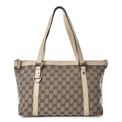 Gucci Monogram Medium Abbey Shoulder Bag Off White 1 of 21