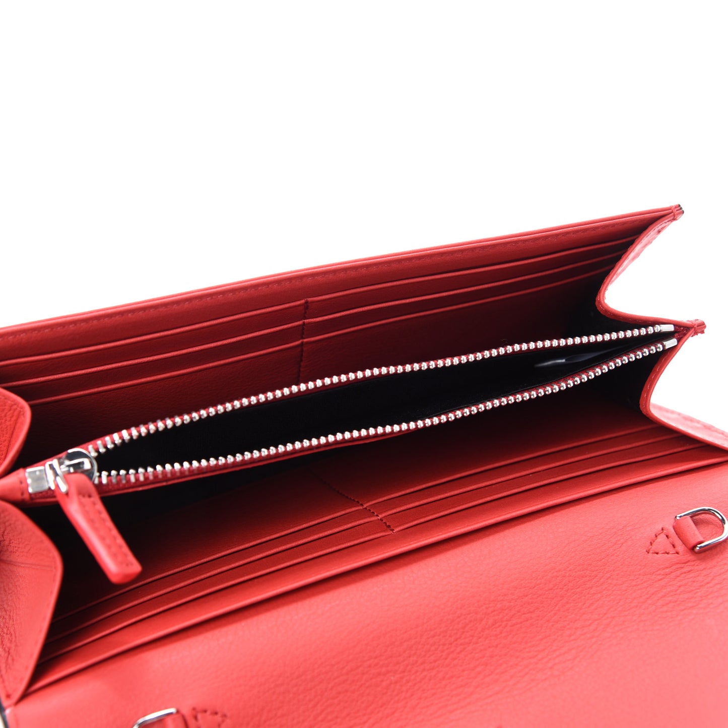 Visetos Large Patricia Wallet On Chain Black Red