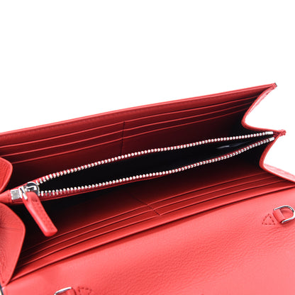 MCM Visetos Large Patricia Wallet On Chain Black Red 5 of 11