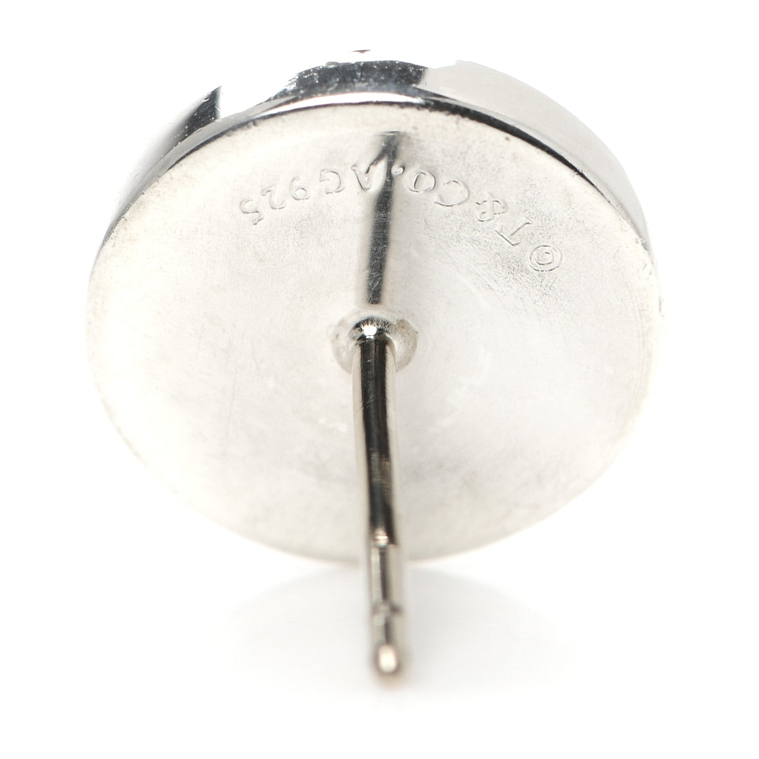 Tiffany Sterling Silver Return To Tiffany Circle Stud Earrings 4 of 4
